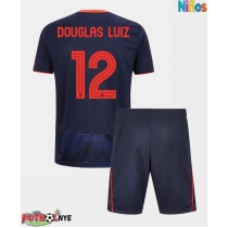 Camiseta Nottingham Forest Douglas Luiz #12 Tercera Equipación para niños 2025-26 manga corta (+ pantalones cortos)